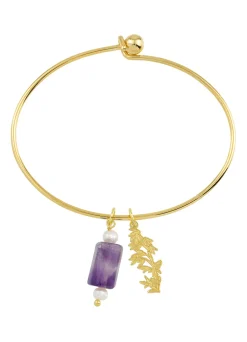 Bracciale Rigido Bambù Viola