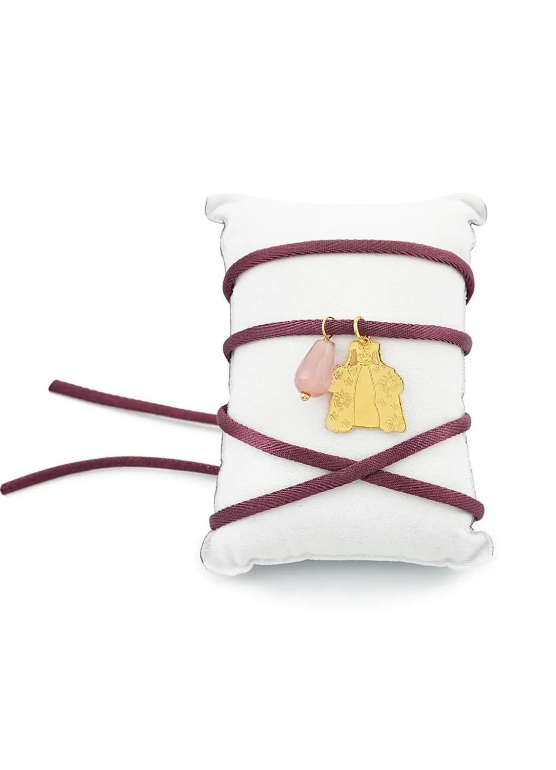 Bracciale Tessuto Dama Viola