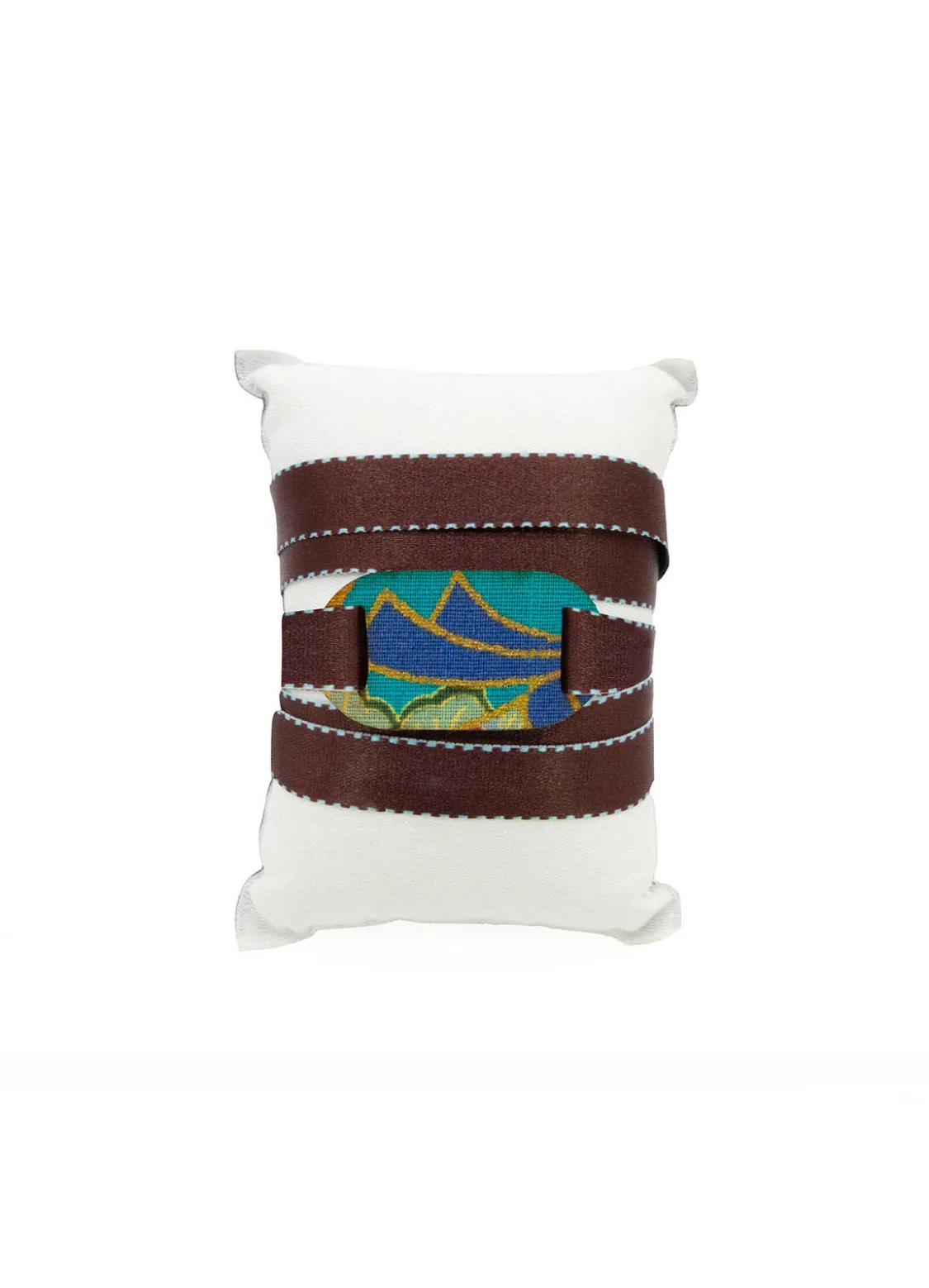 Bracciale Tessuto Kimono Piccolo Marrone