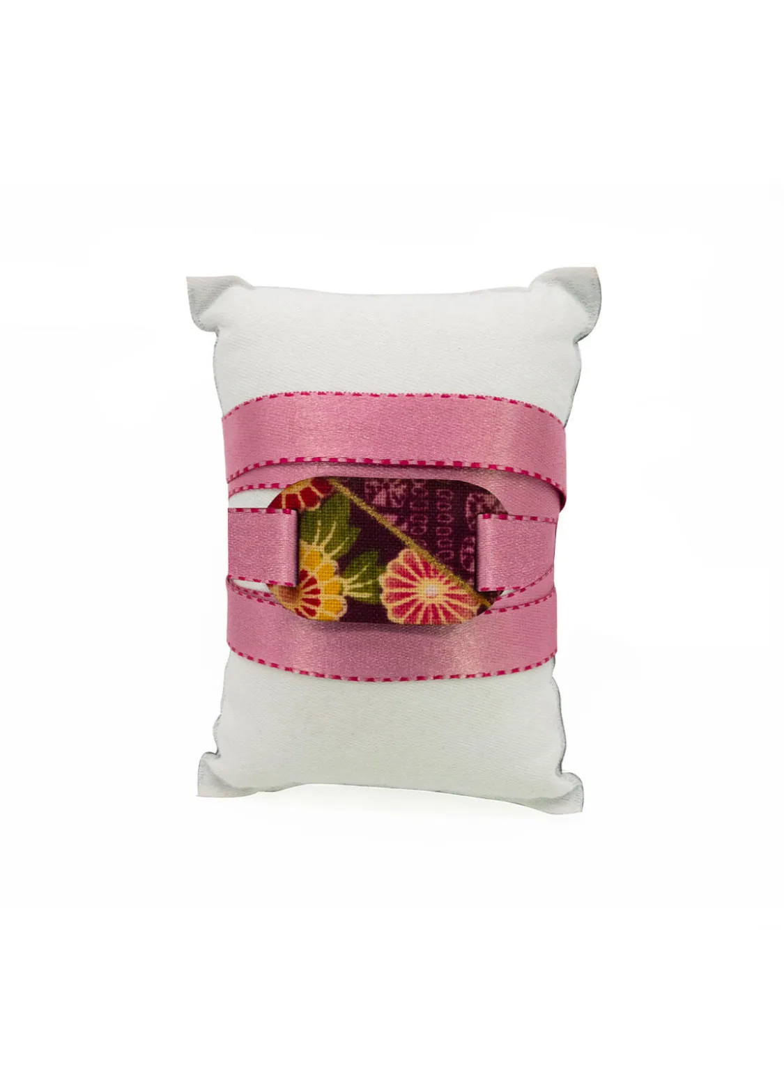 Bracciale Tessuto Kimono Piccolo Rosa