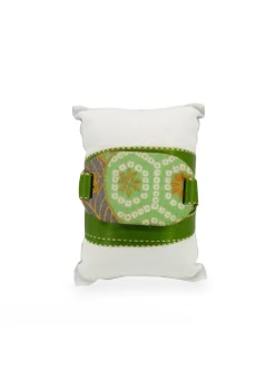 Bracciale Tessuto Kimono Verde