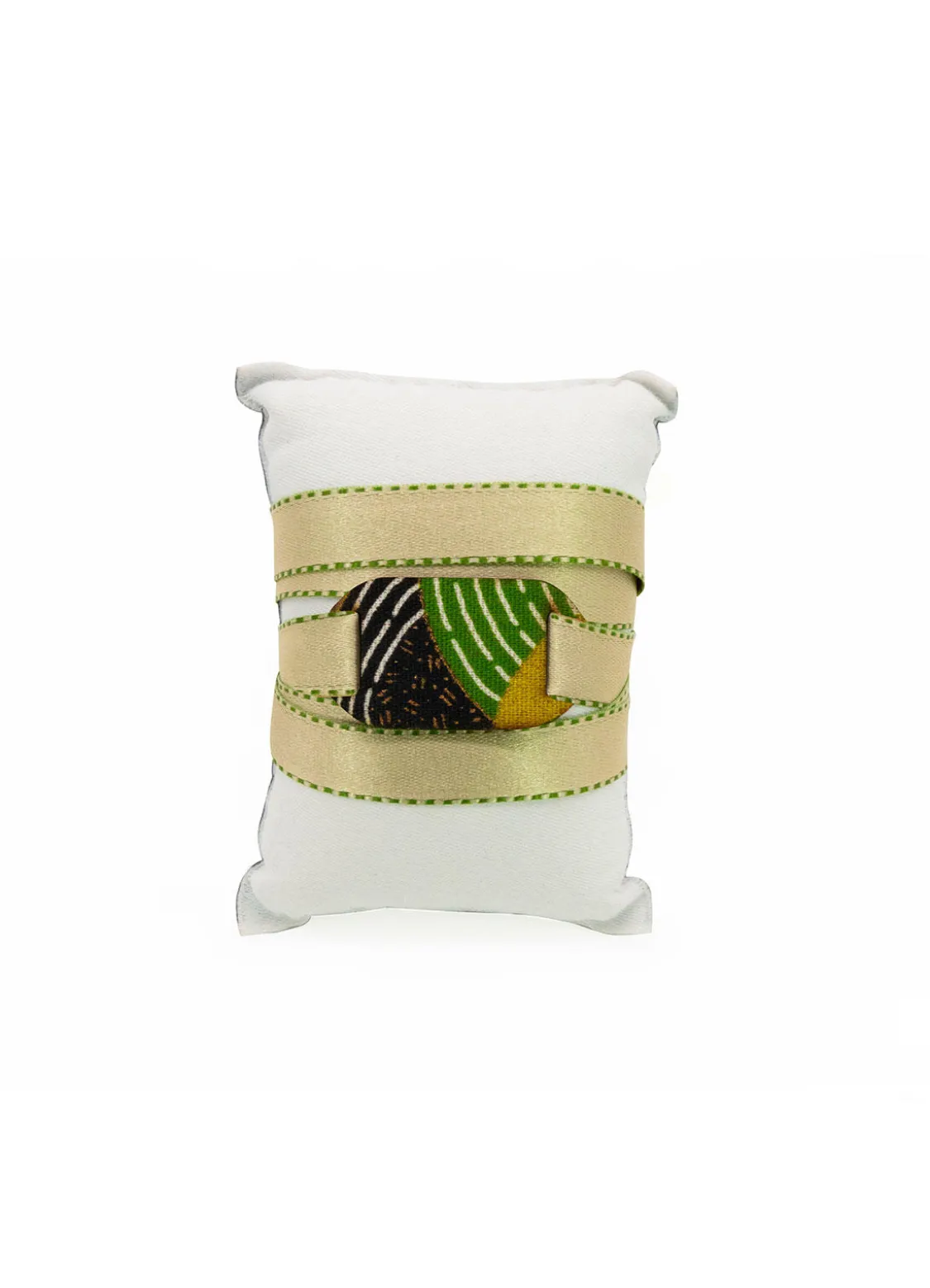Bracciale Tessuto Kimono Piccolo Verde Chiaro