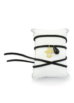 Bracciale Tessuto Pagoda Nero