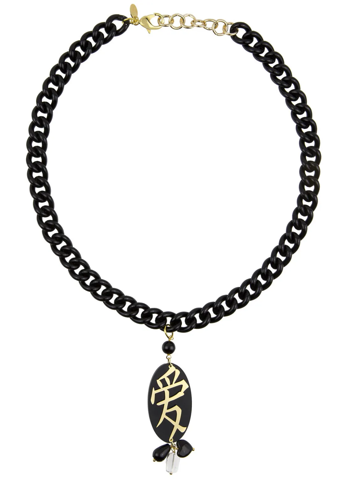 Collana Amore Plexi Nero