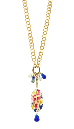 Collana Doppia Amicizia Blu