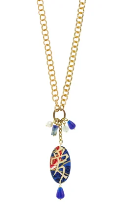 Collana Doppia Amore Blu