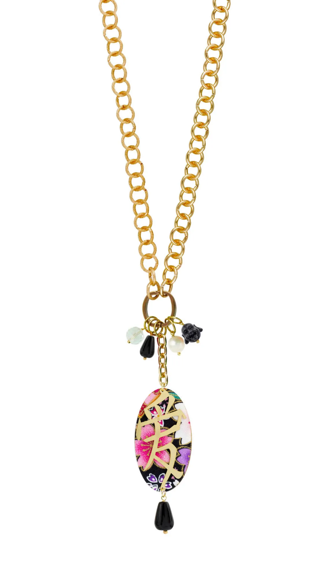 Collana Doppia Amore Nero