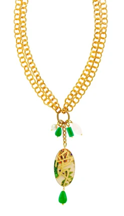 Collana Doppia Amore Verde