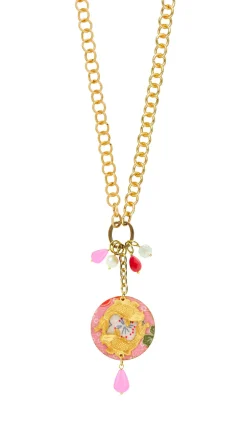 Collana Doppia Carpe Rosa Fluo