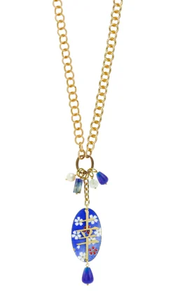 Collana Doppia Fortuna Blu