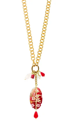 Collana Doppia Fortuna Rubino