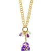 Collana Doppia Fortuna Viola