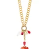 Collana Doppia Kimono Rubino