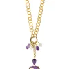 Collana Doppia Kimono Viola