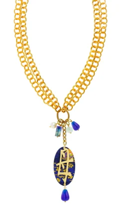 Collana Doppia Mamma Blu