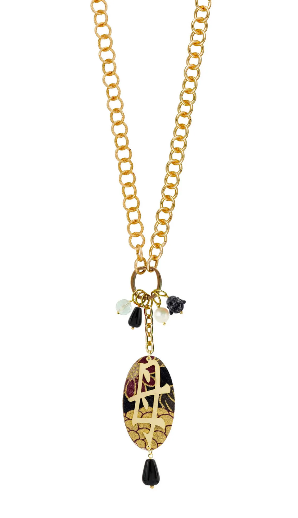 Collana Doppia Mamma Nero