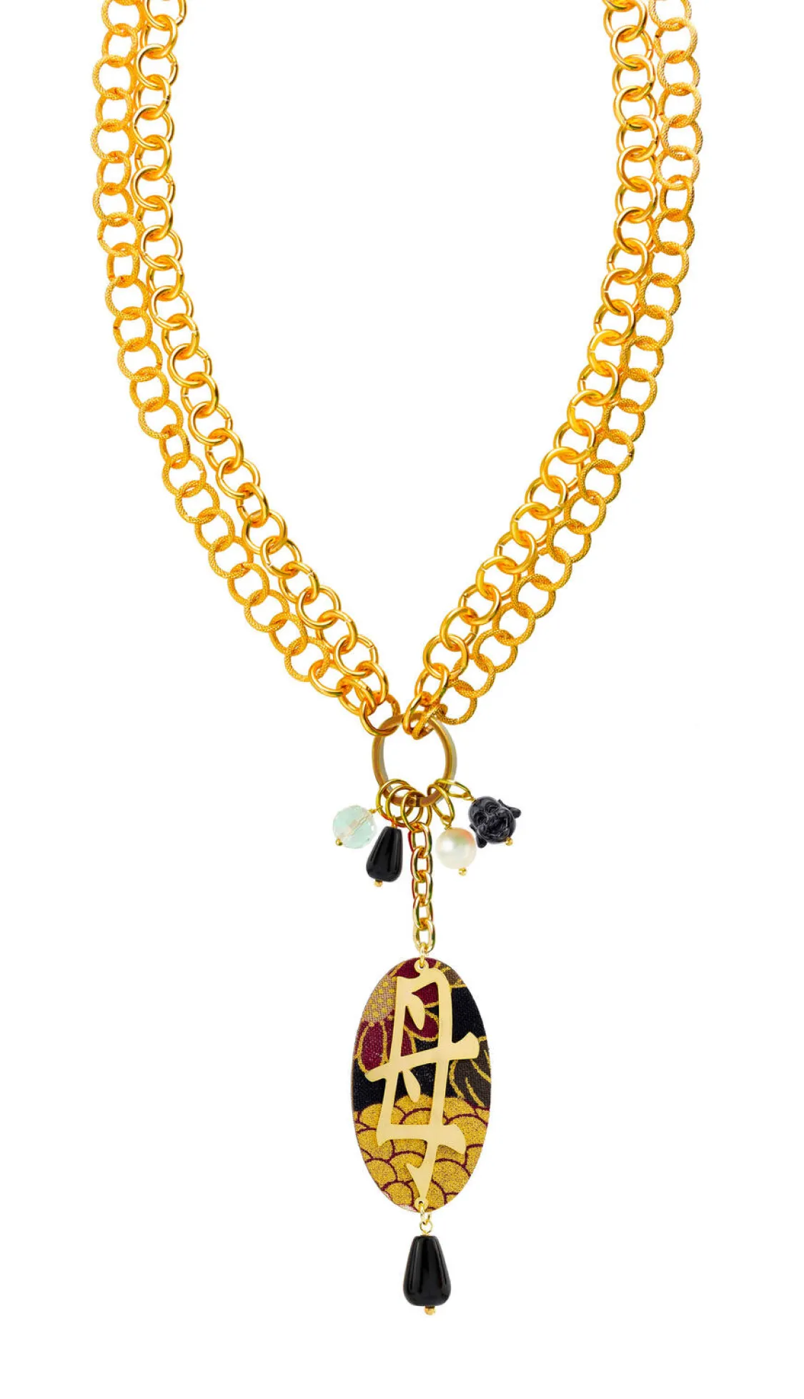 Collana Doppia Mamma Nero