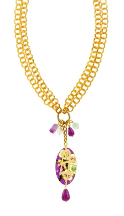 Collana Doppia Mamma Viola