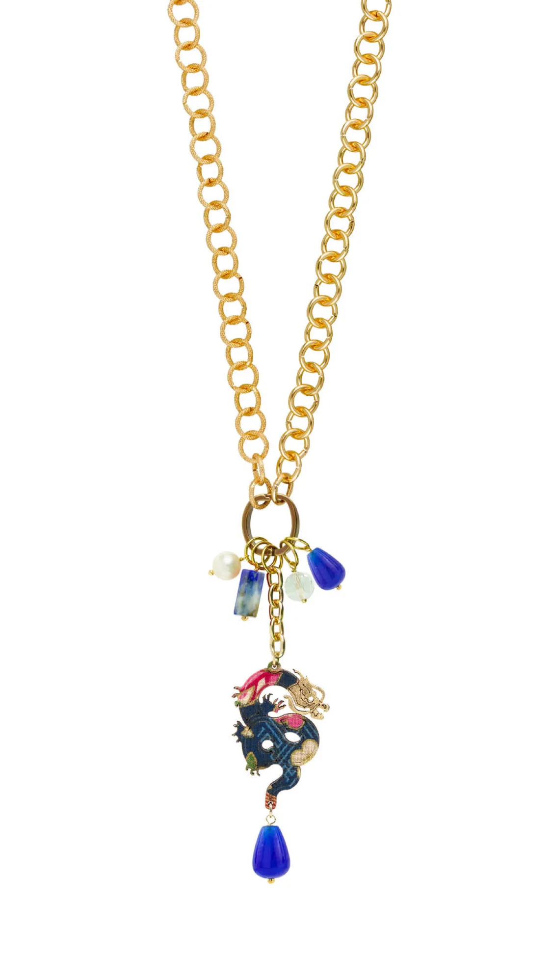 Collana Doppia Mito Blu
