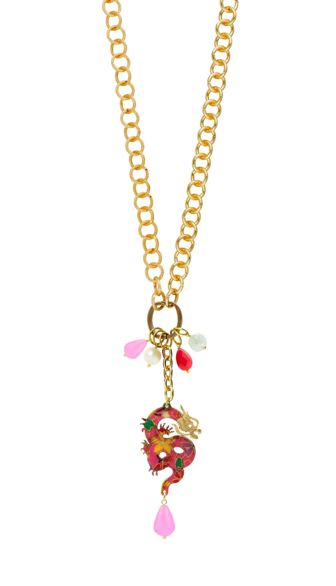 Collana Doppia Mito Rosa Fluo