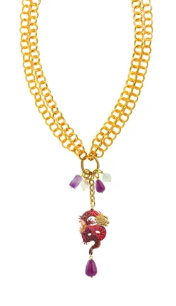 Collana Doppia Mito Viola