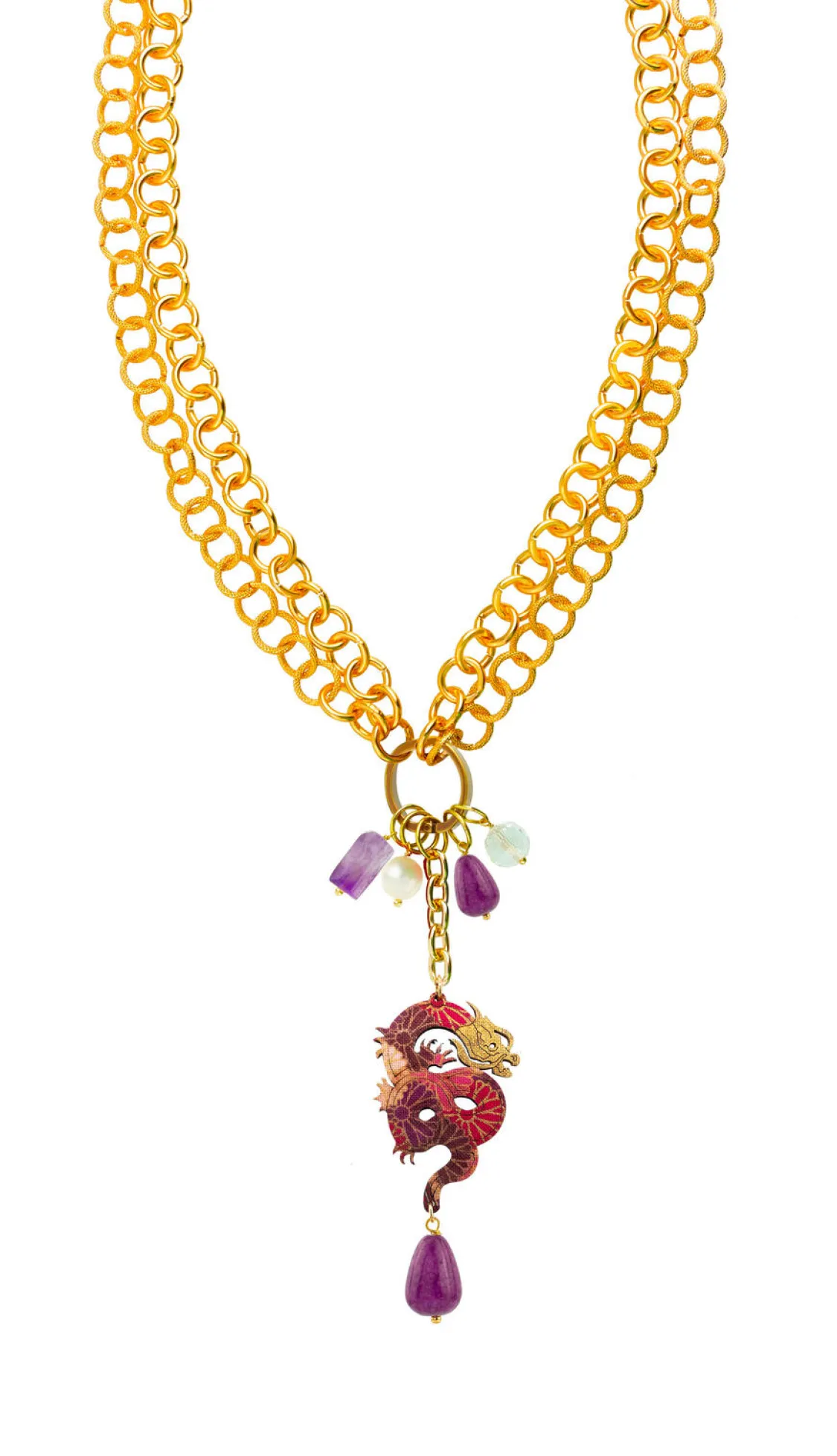 Collana Doppia Mito Viola