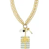 Collana Doppia Palma Riga Grigio
