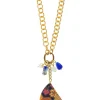 Collana Doppia Ventaglio Blu