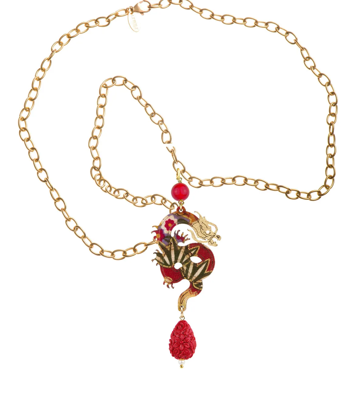 Collana Drago Rubino