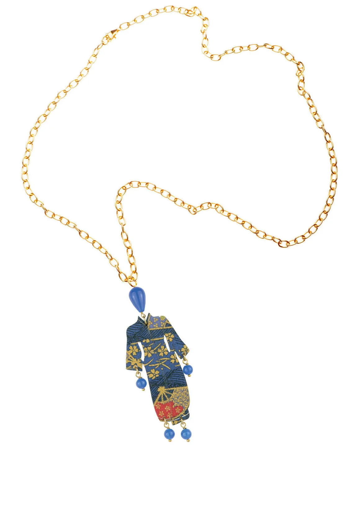 Collana Kimono Blu