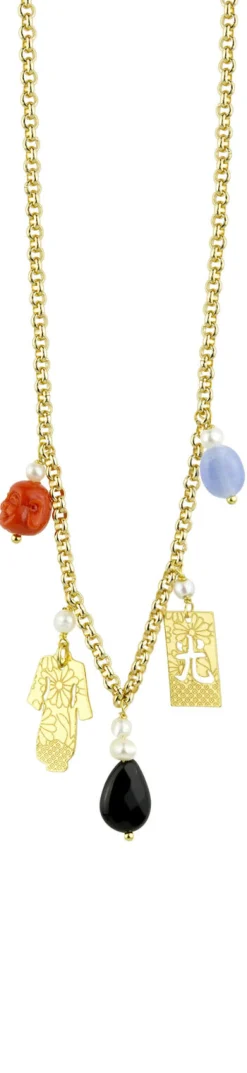 Collana Kimono Elementi Colorati