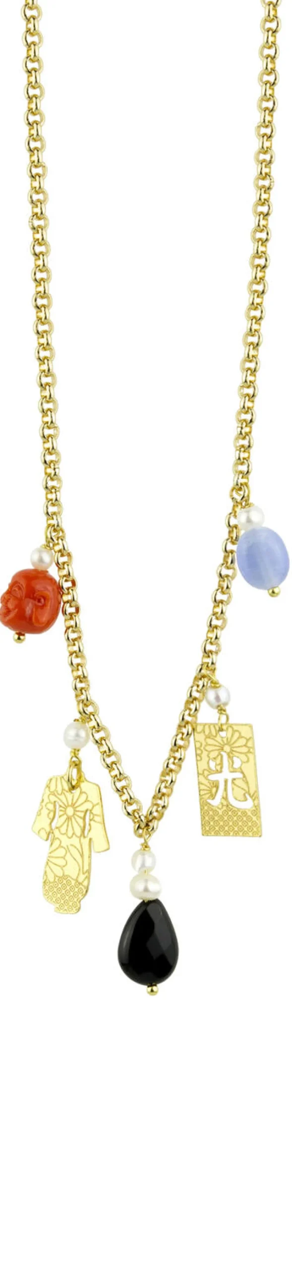 Collana Kimono Elementi Colorati