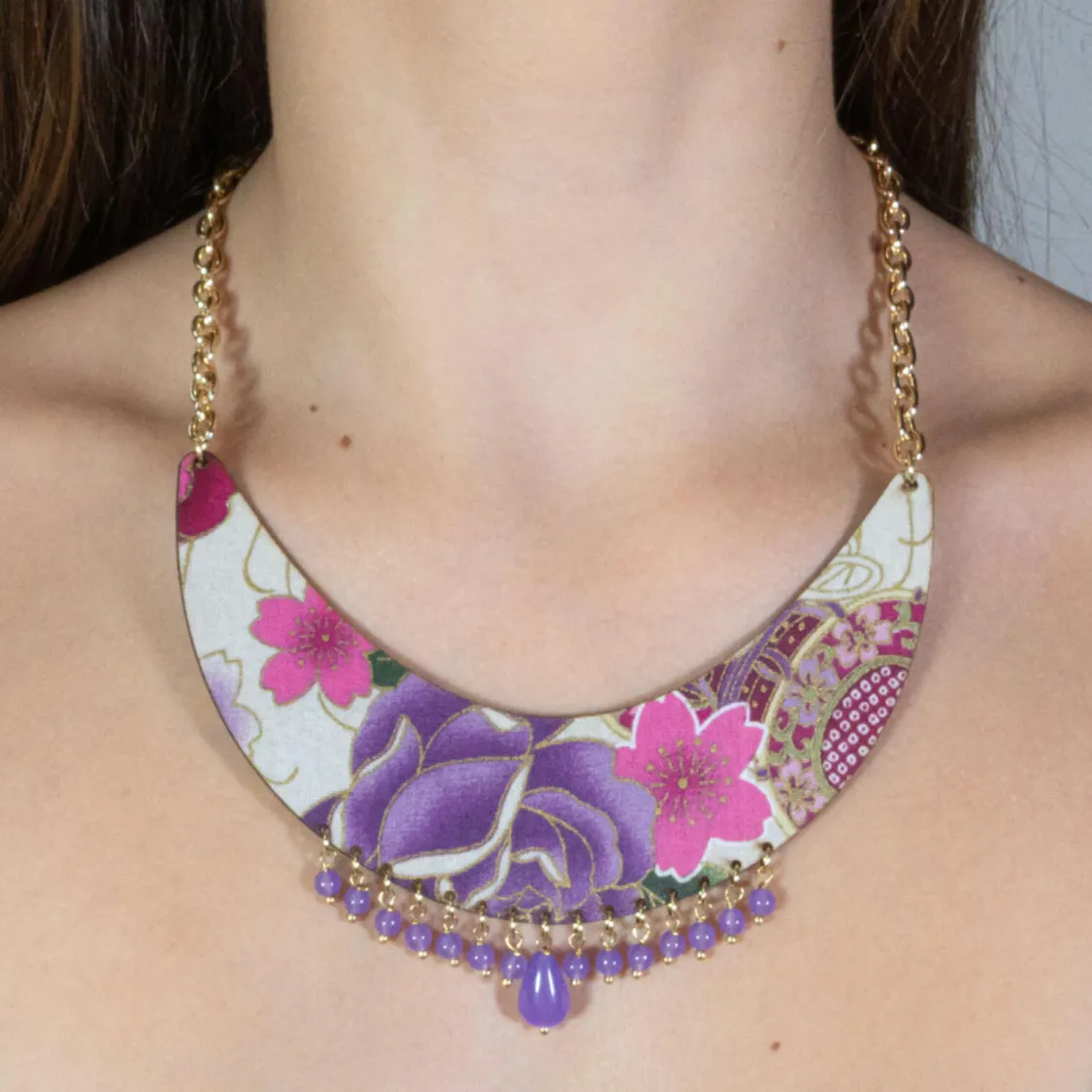 Collana Kimono Lilla
