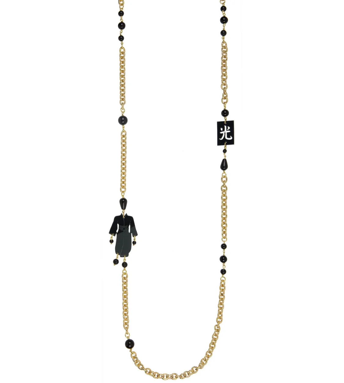Collana Kimono Plexi Nero