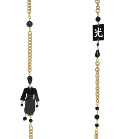 Collana Kimono Plexi Nero