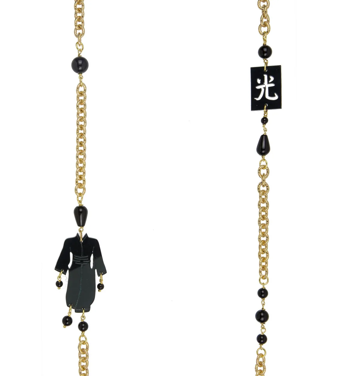 Collana Kimono Plexi Nero