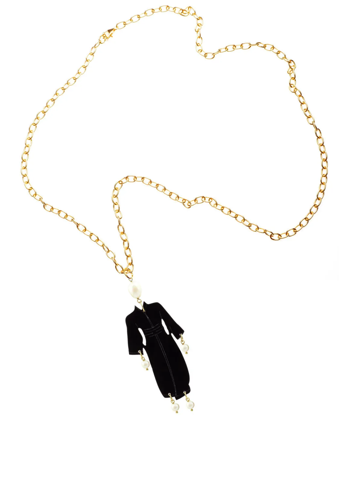 Collana Kimono Plexi Nero
