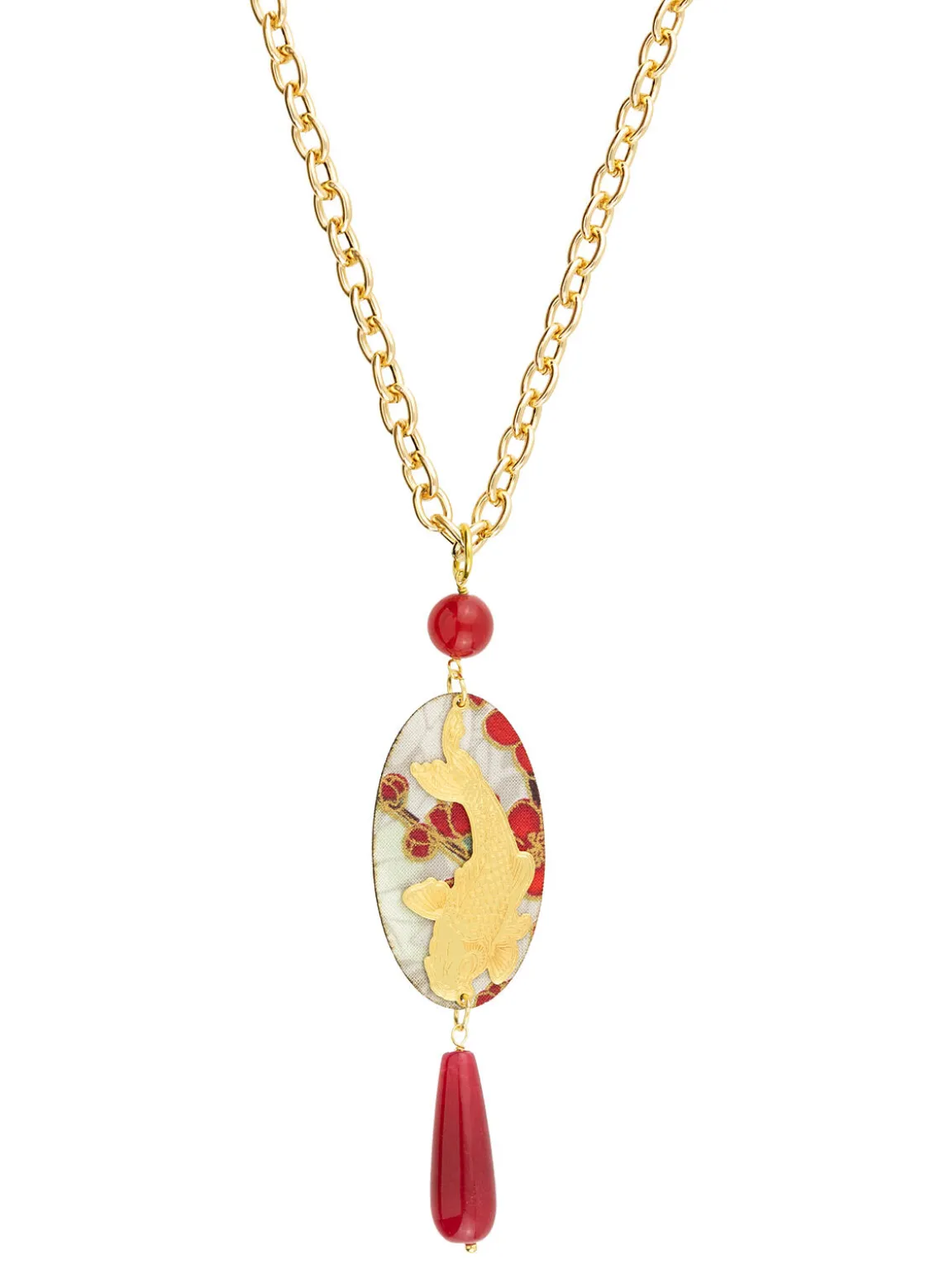 Collana Koi Rubino