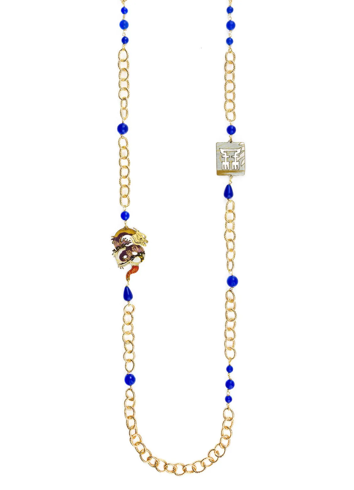 Collana Lebolina Drago Blu