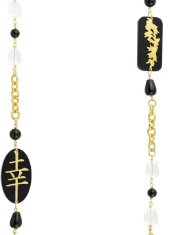 Collana Lebolina Fortuna Plexi Nero