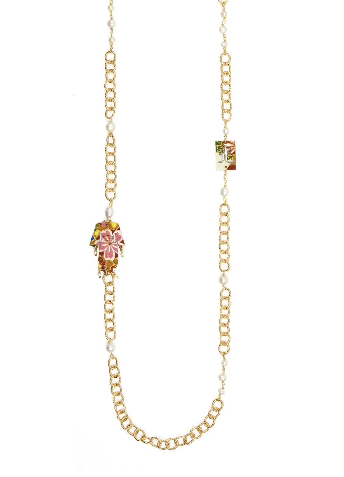 Collana Lebolina Kimono Perla
