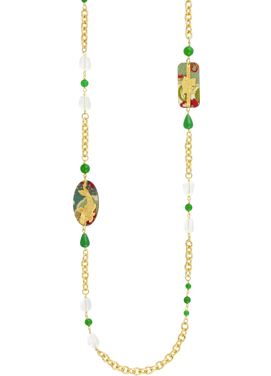 Collana Lebolina Koi Verde