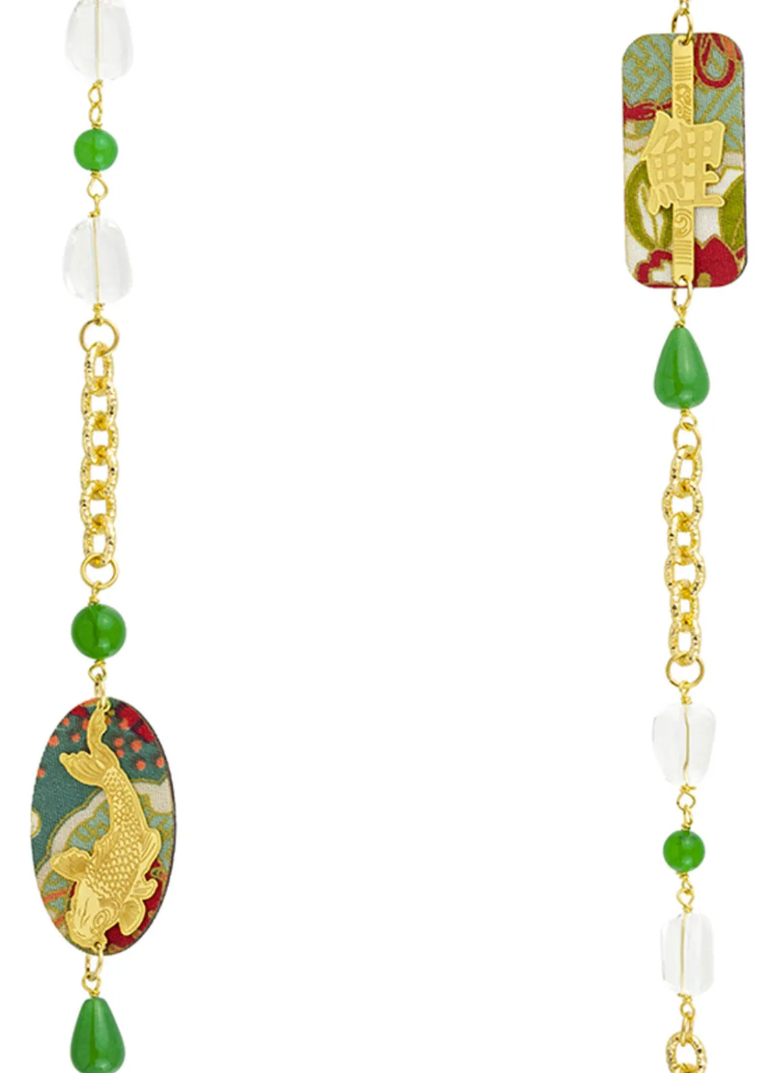 Collana Lebolina Koi Verde