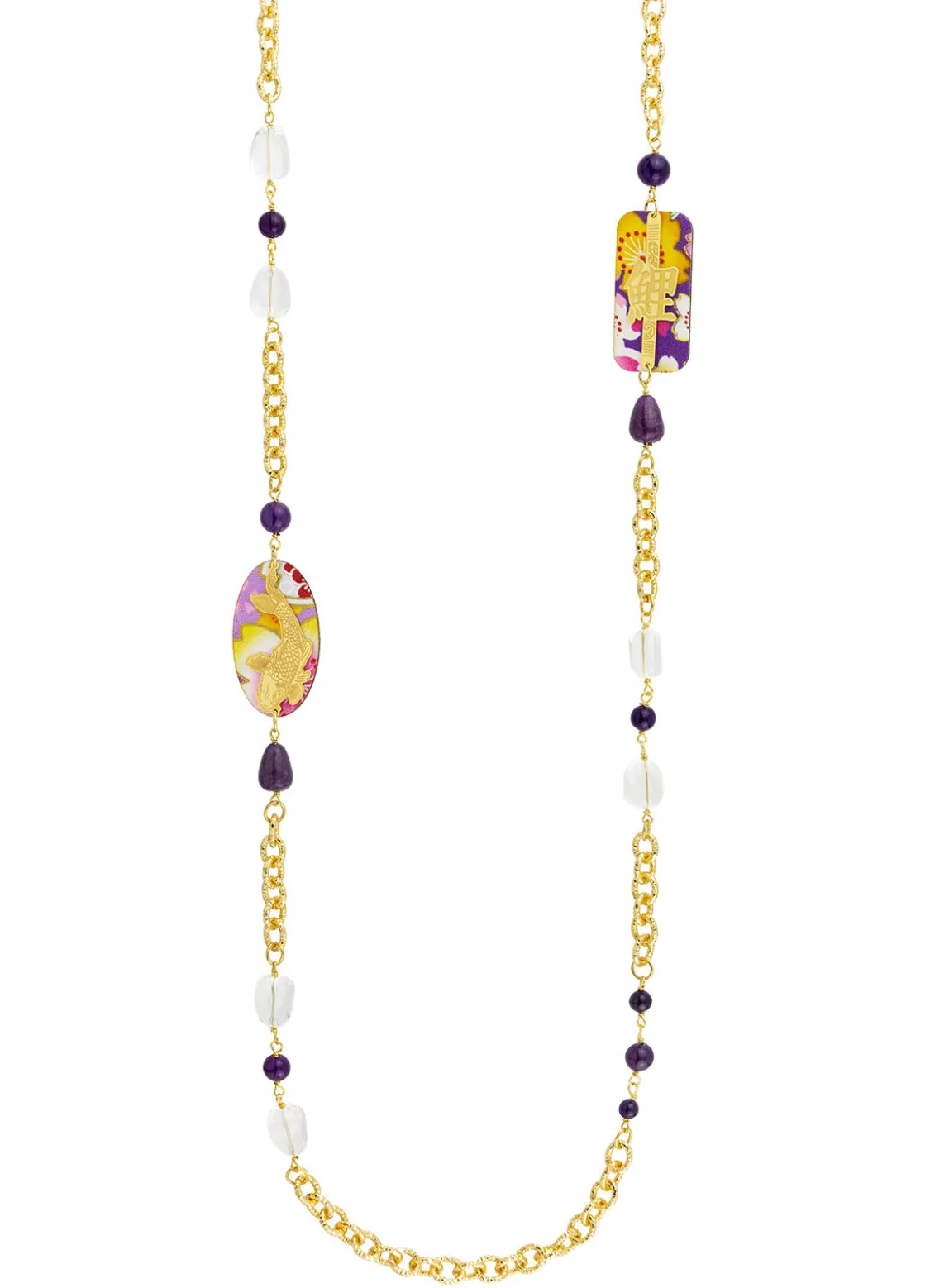 Collana Lebolina Koi Viola