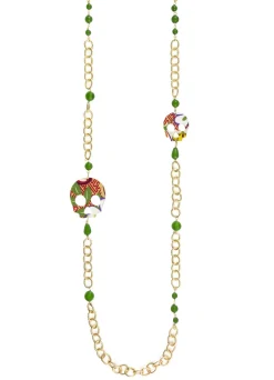 Collana Lebolina Teschio Verde