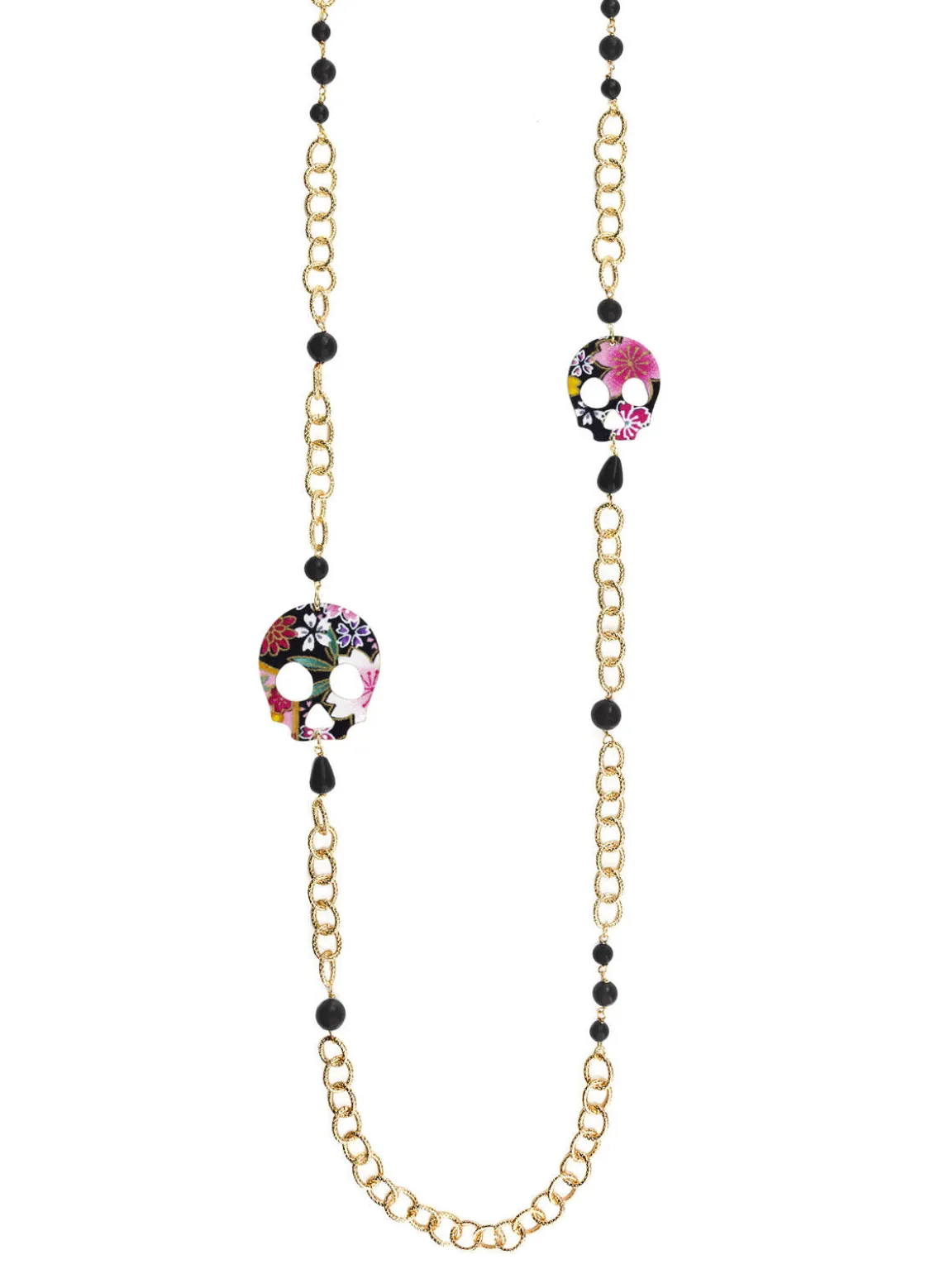 Collana Lebolina Teschio Nero