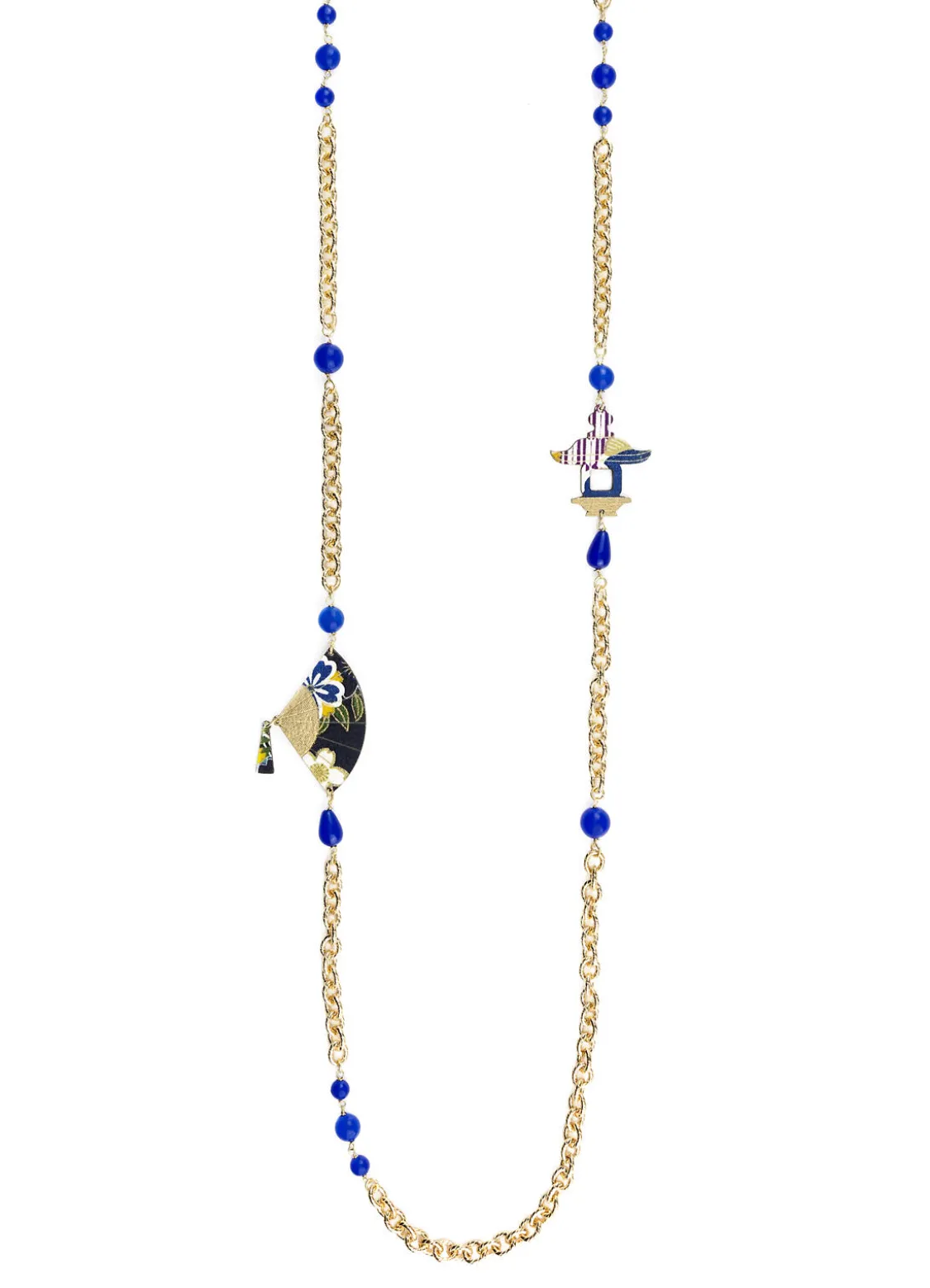 Collana Lebolina Ventaglio Blu