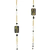 Collana Lebolina Viso E Fiore Pois Nero