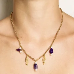Collana Mamma Elementi Viola