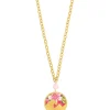 Collana Onda Tondo Rosa